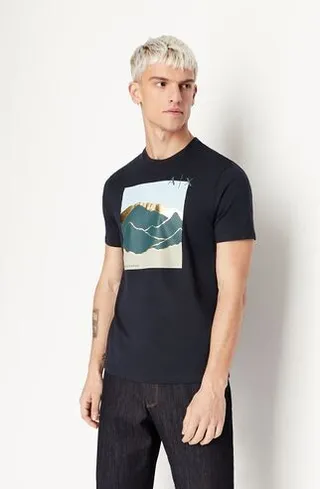 Regular fit jersey cotton logo t-shirt