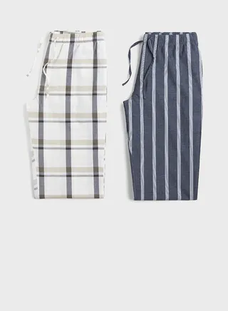 2 Pack Checked Pyjama