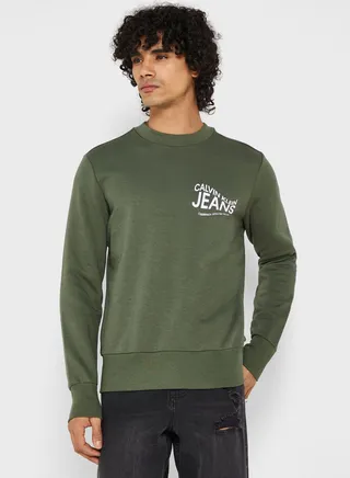 Graphic Crew Neck Sweatshirt
