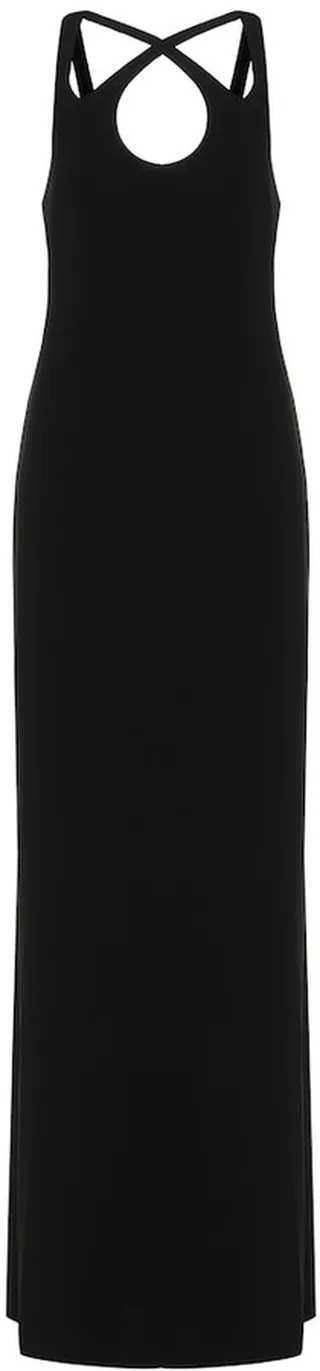 Crepe-jersey gown
