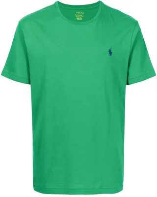 logo-embroidered T-shirt