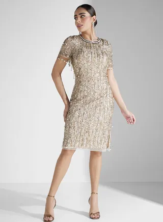 Mesh Detail Dress