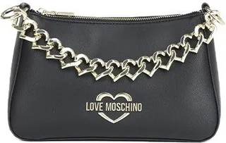 Love Moschino Logo-Plaque Chain-Link Tote Bag