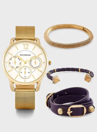 Rocawear Analog Watch + Braclelts