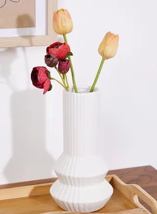 Fabia White Vase