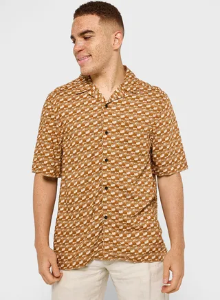 Aop Print Regular Fit Shirt