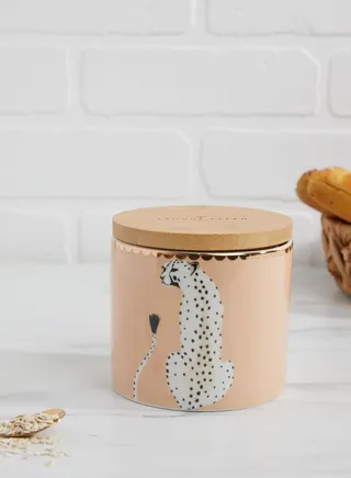 Yvonne Ellen Storage Jar Sml Cheetah