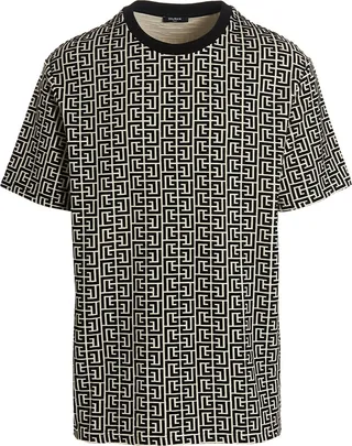 'monogram Flock' T-shirt