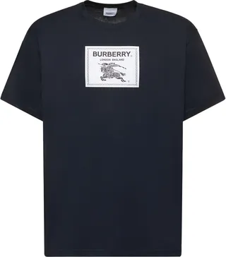 Burberry label cotton t-shirt