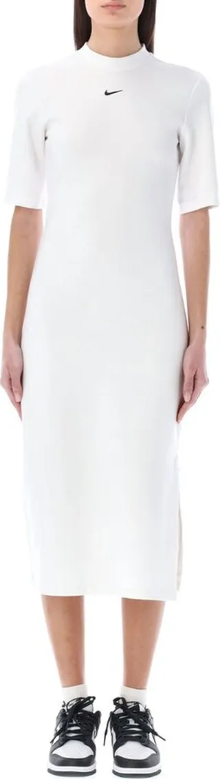 Nike Essential Logo Embroidered Midi Dress