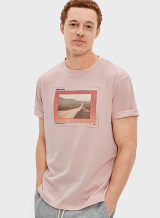 Graphic Crew Neck T-Shirt
