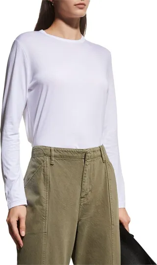 Lyocell Cotton Crewneck Tee