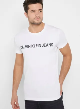 Core Institutional Logo Crew Neck T-Shirt