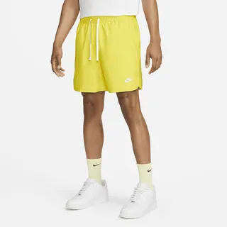 Men's Nike Sportswear Sport Essentials Woven Lined Flow Shorts in Yellow