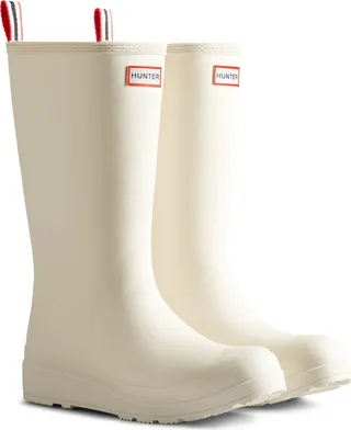Play Short Faux Shearling Lined Waterproof Rain Boot