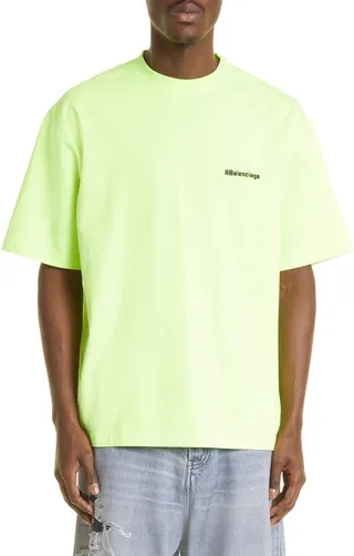 Men's Embroidered Cotton Logo Tee
