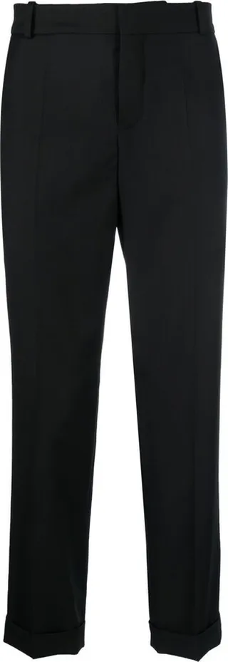 Mid-Rise Cropped Trousers