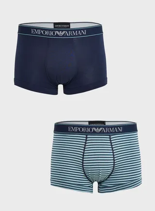 2 Pack Logo Band Assorted Briefs