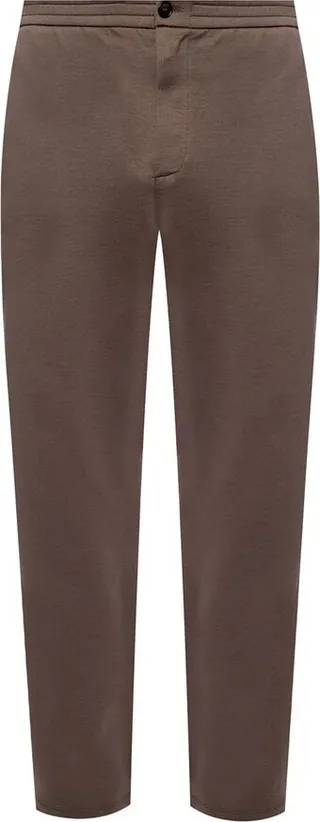 Giorgio Armani Mid-Rise Straight Leg Trousers