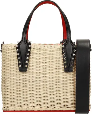 Cabata Hand Bag In Beige Leather