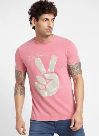 Printed Crew Neck T-Shirt