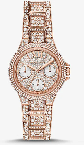 Mini Camille Pavé Rose Gold-Tone Watch