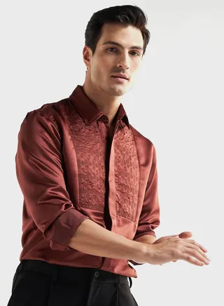Embroidered Regular Fit Shirt
