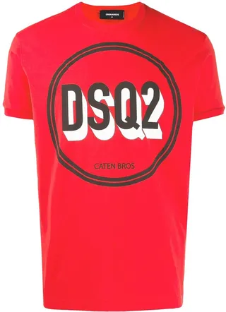 circle logo printed T-shirt