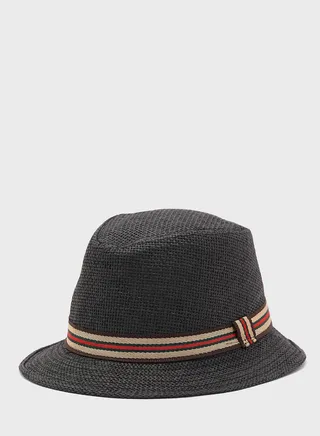Fedora  Hat With Printed Band