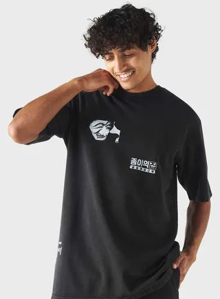 Money Heist Print Crew Neck T-Shirt