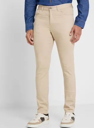 Thomas Scott Men Beige Slim Fit Trousers