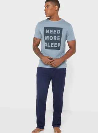 Slogan Pyjama Set