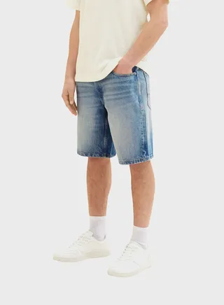 Mid Wash Denim Shorts