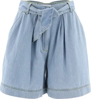 Pinko Tie-Waisted Denim Shorts
