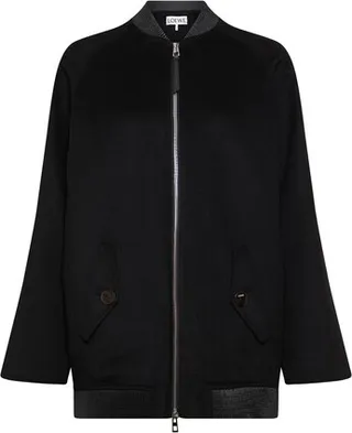 Long bomber jacket