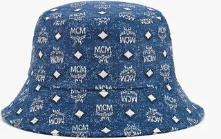 Bucket Hat in Vintage Denim Jacquard