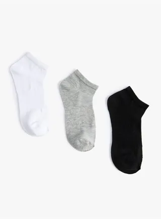 3-Pack Bootie Socks Set Multicolor