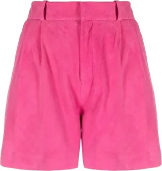 Suede Tailored Shorts