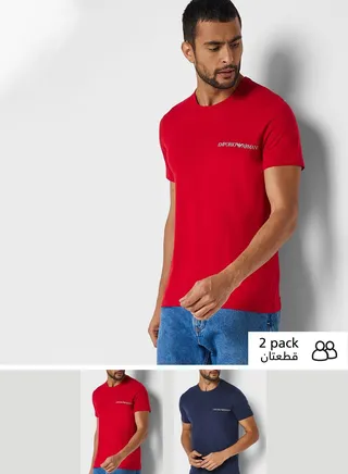 2 Pack Assorted Crew Neck T-Shirt