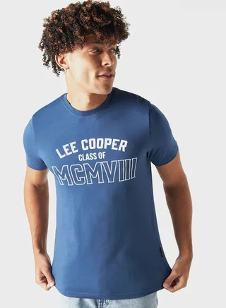 Graphic Print Crew Neck T-Shirt