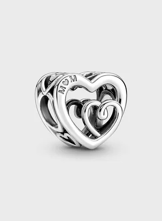 Entwined Infinite Hearts Charm
