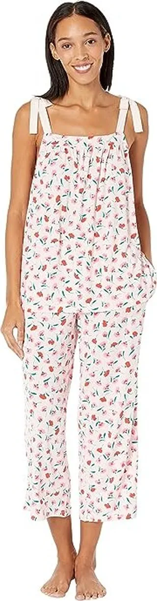 Kate Spade New York Cropped Tank Set (Floral Breeze) Women's Pajama Sets
