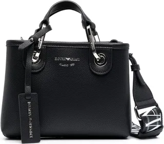 Logo-Plaque Leather Mini Bag