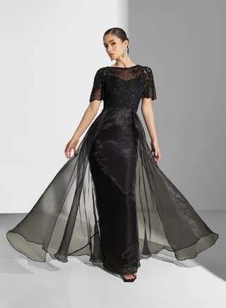 Mesh Detail Dress