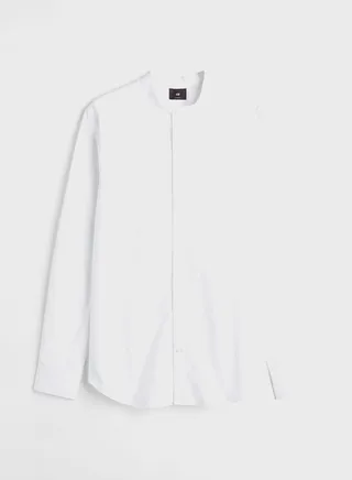 Grandad Collar Muscle Fit Shirt