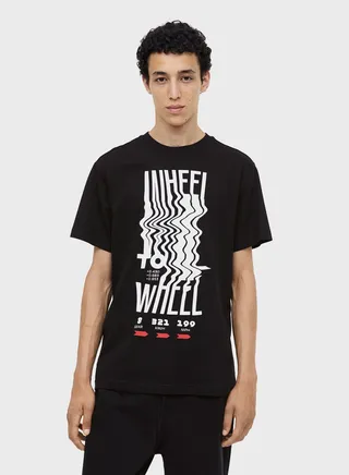 Graphic Print Crew Neck T-Shirt