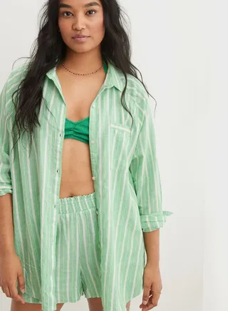 Striped Button Down Shirt