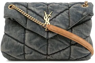 Loulou denim shoulder bag