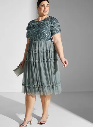 Sequin Detail Dress