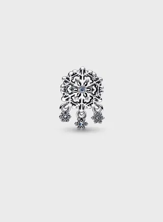 Icy Snowflake Drop Charm